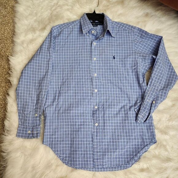 Polo Ralph Lauren Classic Fit Button Down Shirt Office Work Sz 15.5‎ - Picture 3 of 7